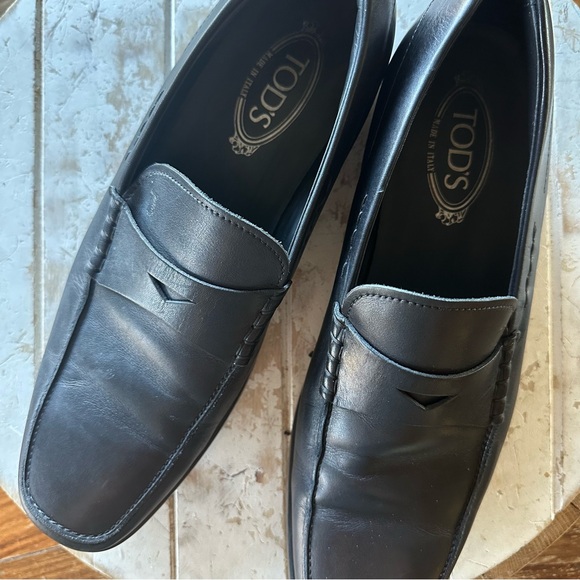Tods Italy Mens Penny Driving Loafers Shoes - Picture 2 of 11